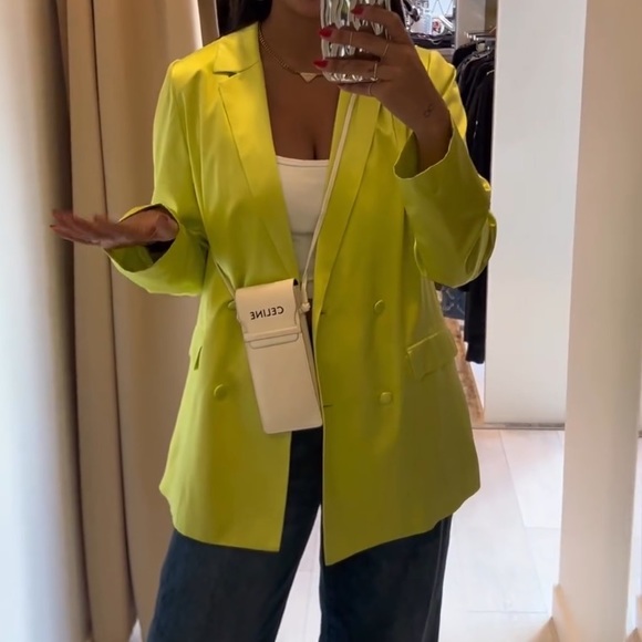 Cami nyc double-breasted silk/satin blazer - Picture 2 of 9